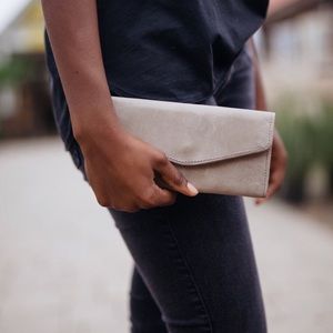 ABLE Hailu Trifold Wallet Taupe